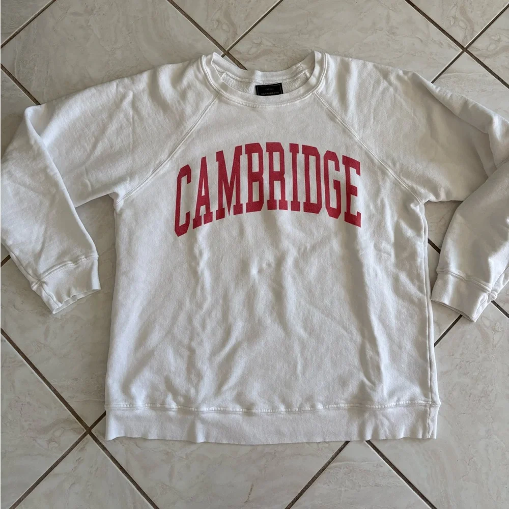 Anthropologie Free People Retro Band Cambridge Sweatshirt - Picture 3 of 3